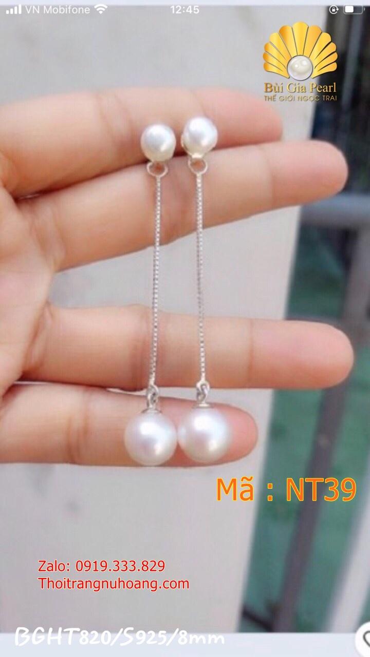 Hoa tai Ngọc Trai Tòng Teng Nữ tính NT39
