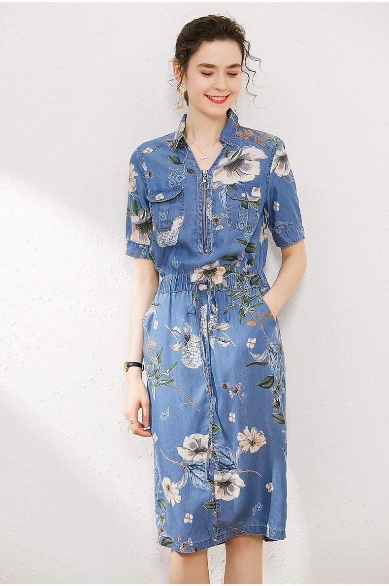 ĐẦM CỔ DÂY KÉO HỌA TIẾT CAO CẤP HÀNG NHẬP-HN699