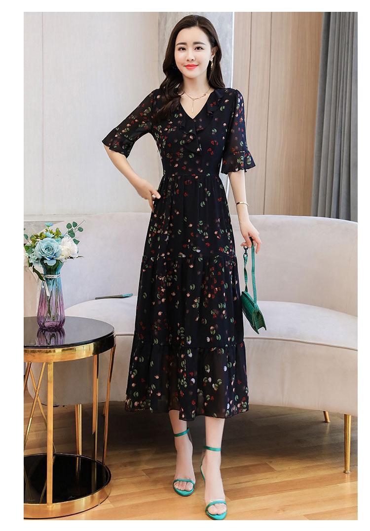 ĐẦM XÒ MAXI VOAN CỔ TIM -HN725