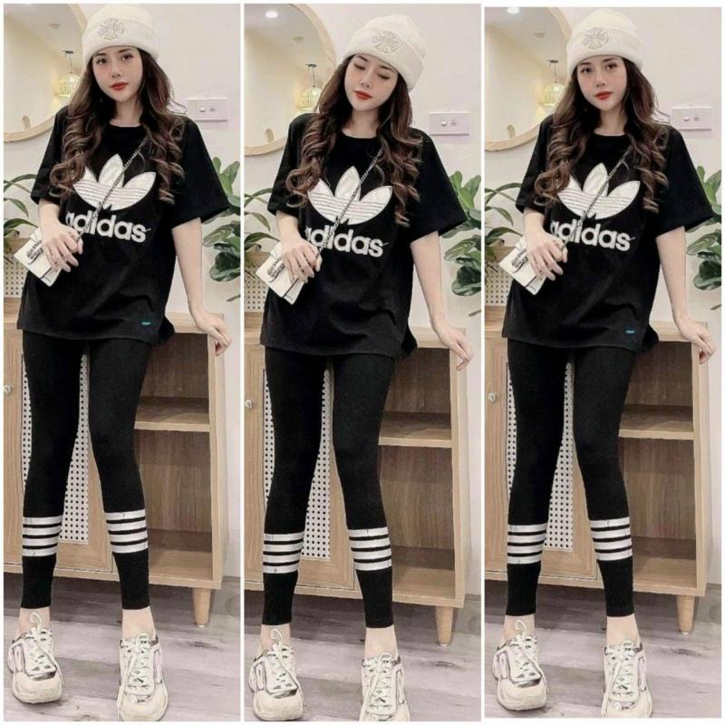 Set Bộ Thời Trang Adidas Phối Sọc - BTN186