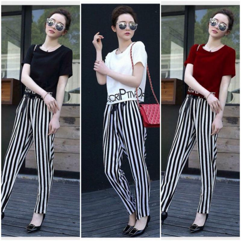 Set Bộ Thời TRang Quần Sọc Cá Tính - BTN187