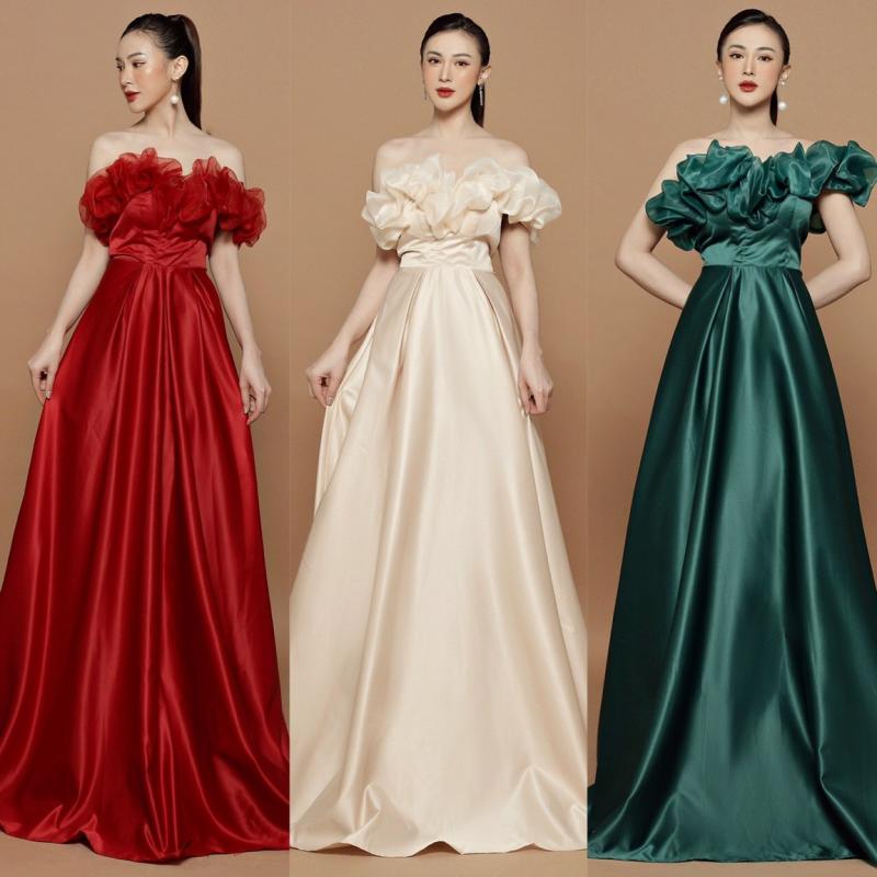 ĐẦM PHI XÒE PHỐI CÚP NGỰC PHỐI VOAN KIẾNG - D788