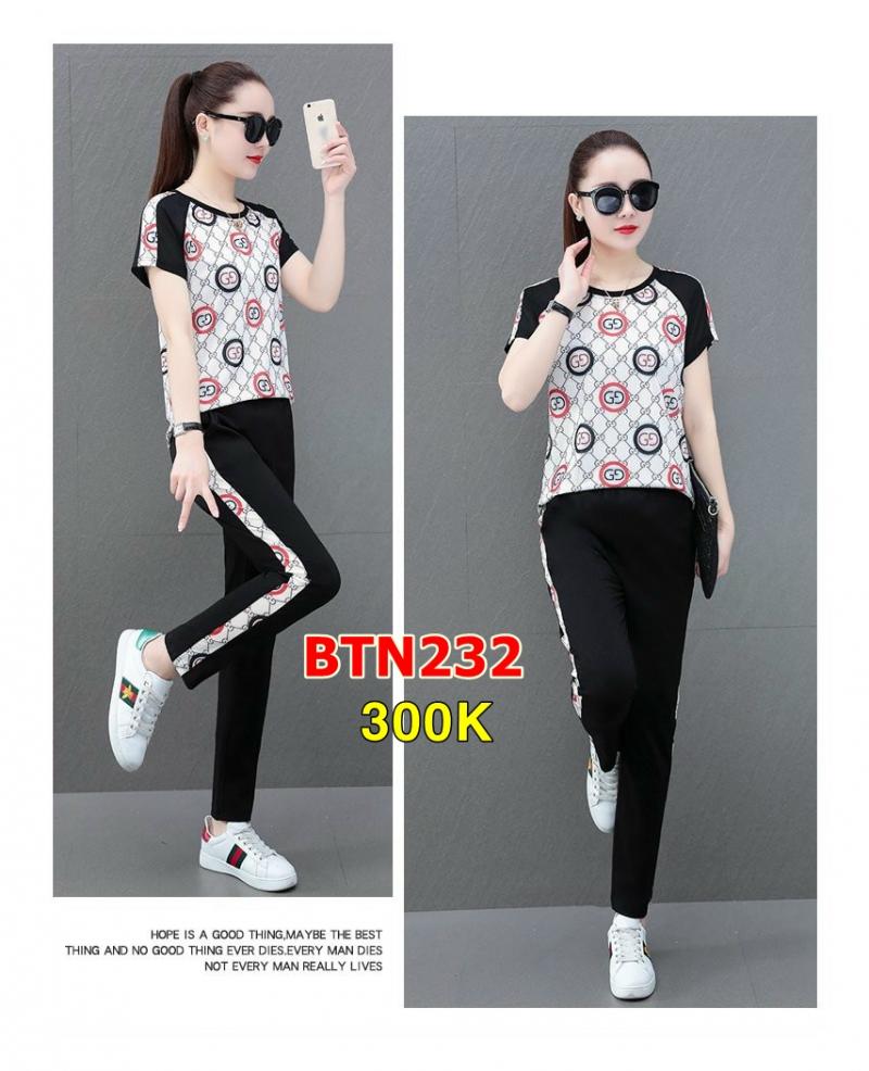 Set Bộ Thời Trang Phối Họa Tiết - BTN232