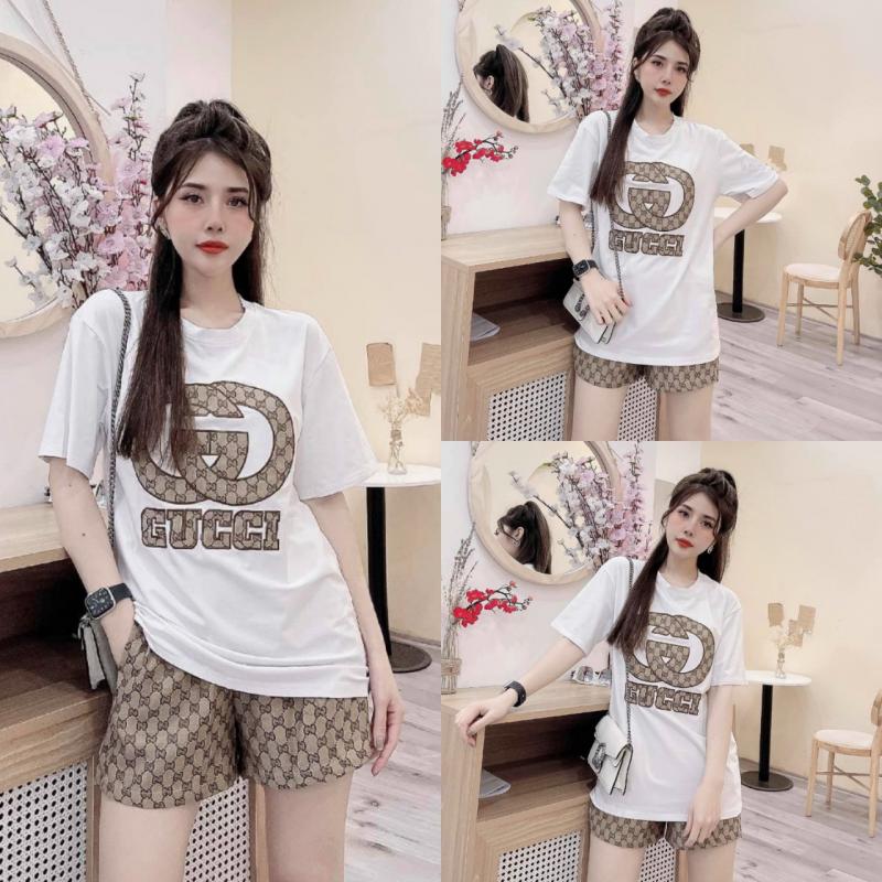 SET BỘ THUN GUCCI THÊU CÁ TÍNH- BTN309