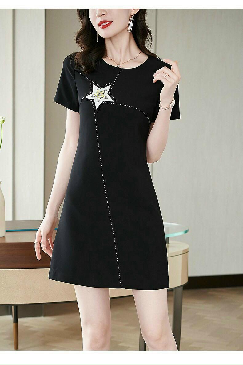 ĐẦM SUÔNG THÊU NGÔI SAO CAO CẤP XINH XẮN-HN1178