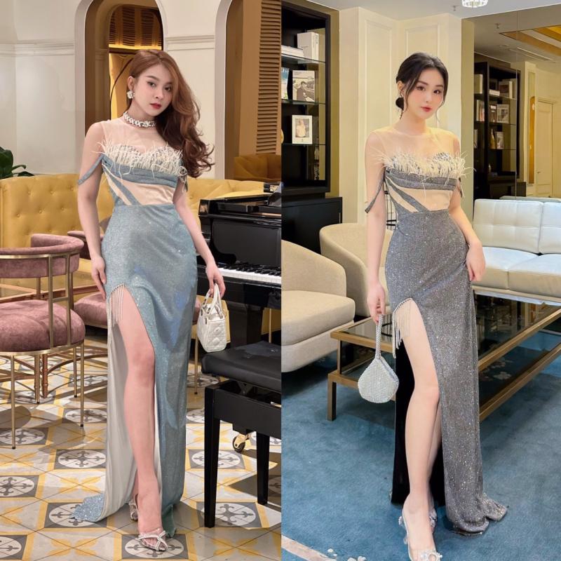 DH kim tuyến kết dây pha lê đùi sang trọng -D1143