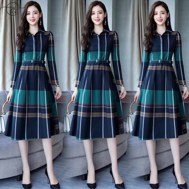 Váy Dài Tay Cao Cổ Dáng Dài, Đầm Thu Đông Bồng Xòe - Do Do Dress - Bộ sản  phẩm làm đẹp | TheFaceHolic.com