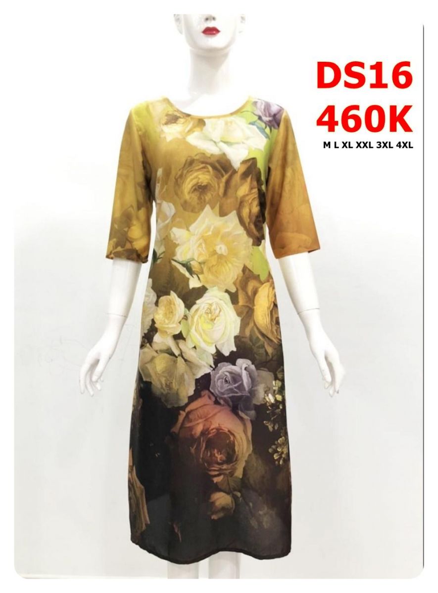 Váy trung niên thu đông tay dài V25 cao cấp sang trọng - Đầm đẹp dự tiệc dạ  hội cho mẹ, bà, người lớn tuổi 40 50 60 70 | Shopee Việt Nam
